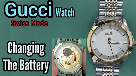 gucci 6100l battery|Gucci case back battery replacement.